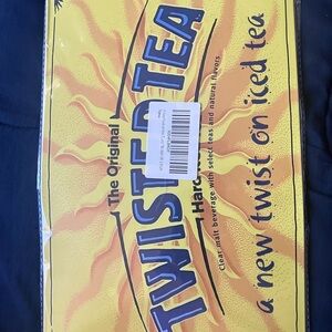 Twisted Tea Yellow and Blue Sign